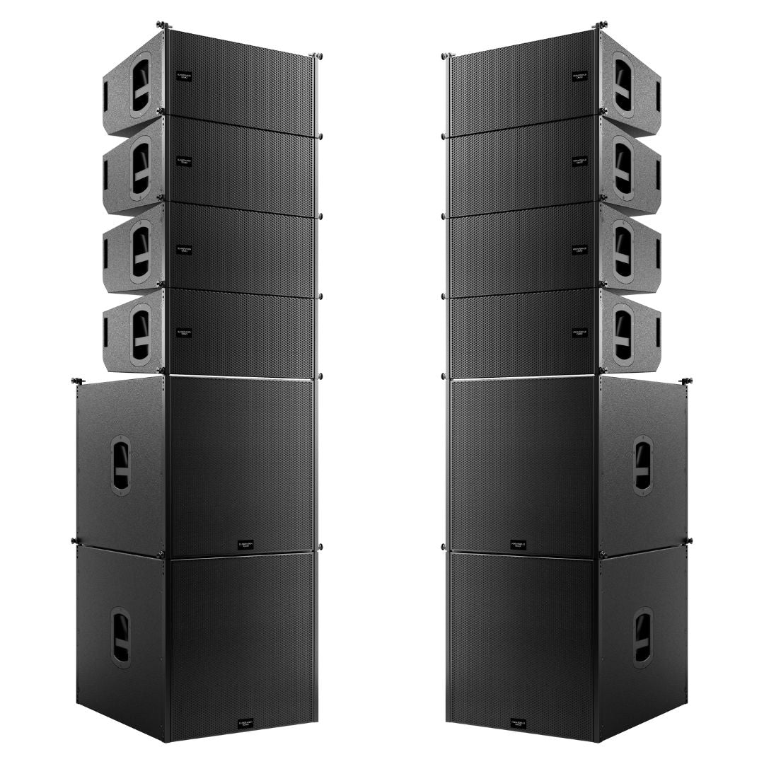 Sistema Line Array Attivo Compatto AURIUS 8.0 + AURIUS 18.8