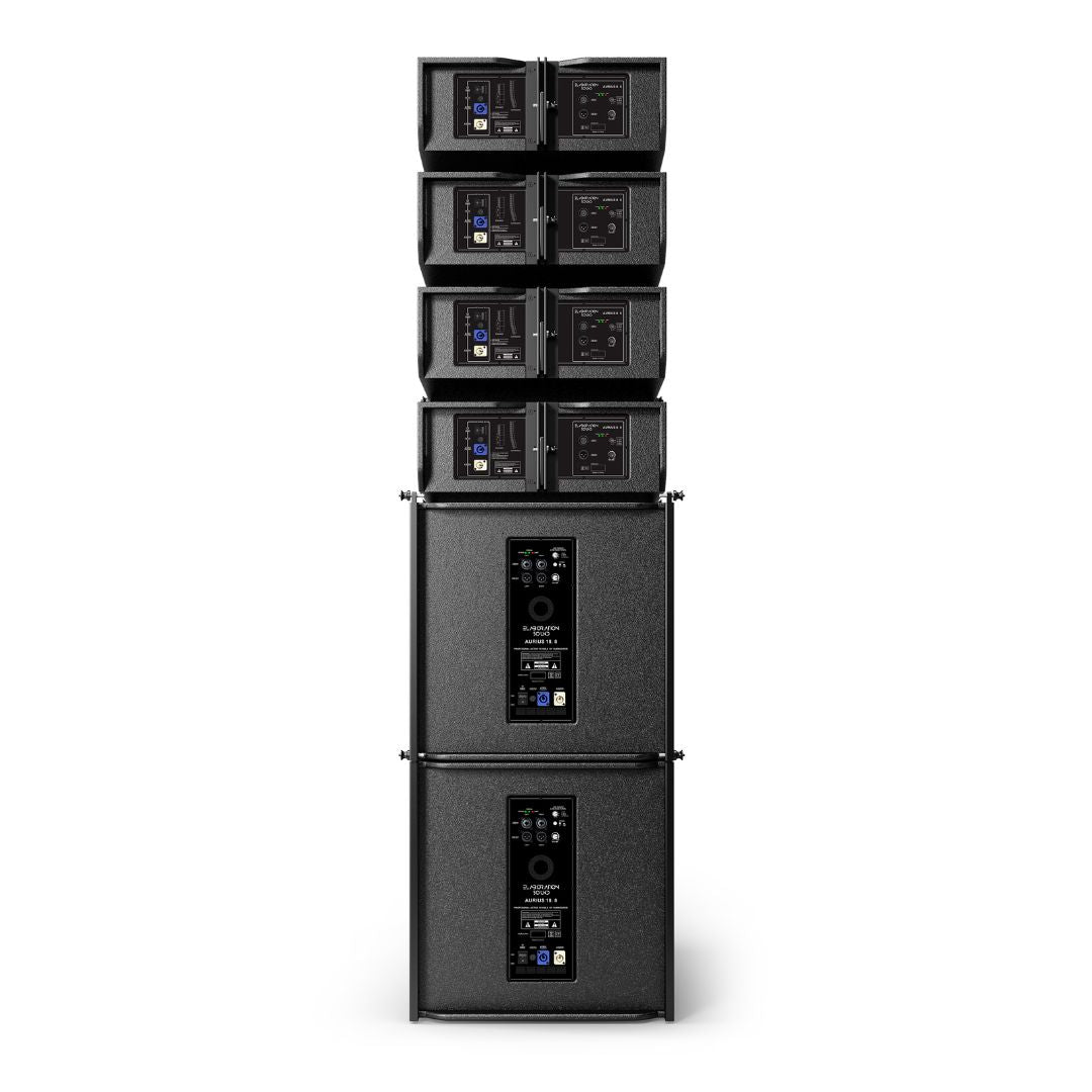 Sistema Line Array Attivo Compatto AURIUS 8.0 + AURIUS 18.8