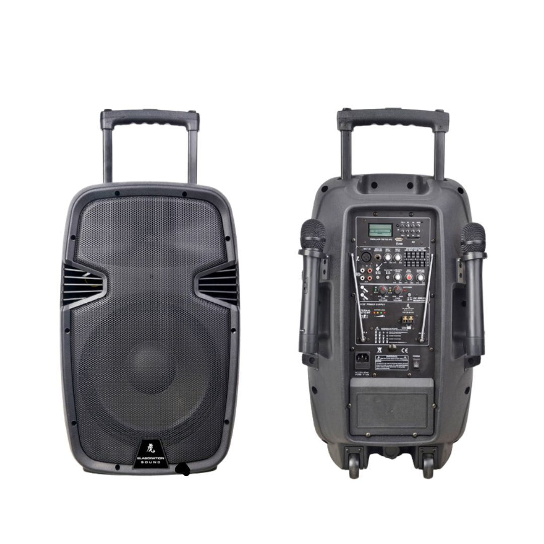 ES12B-W100: Diffusore Portatile 12" con Batteria