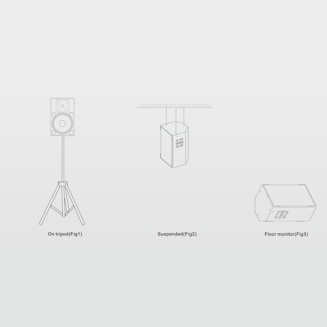 HORIZON 12-K1000 – Diffusore Attivo Professionale da 12" con Amplificatore DSP 1200W