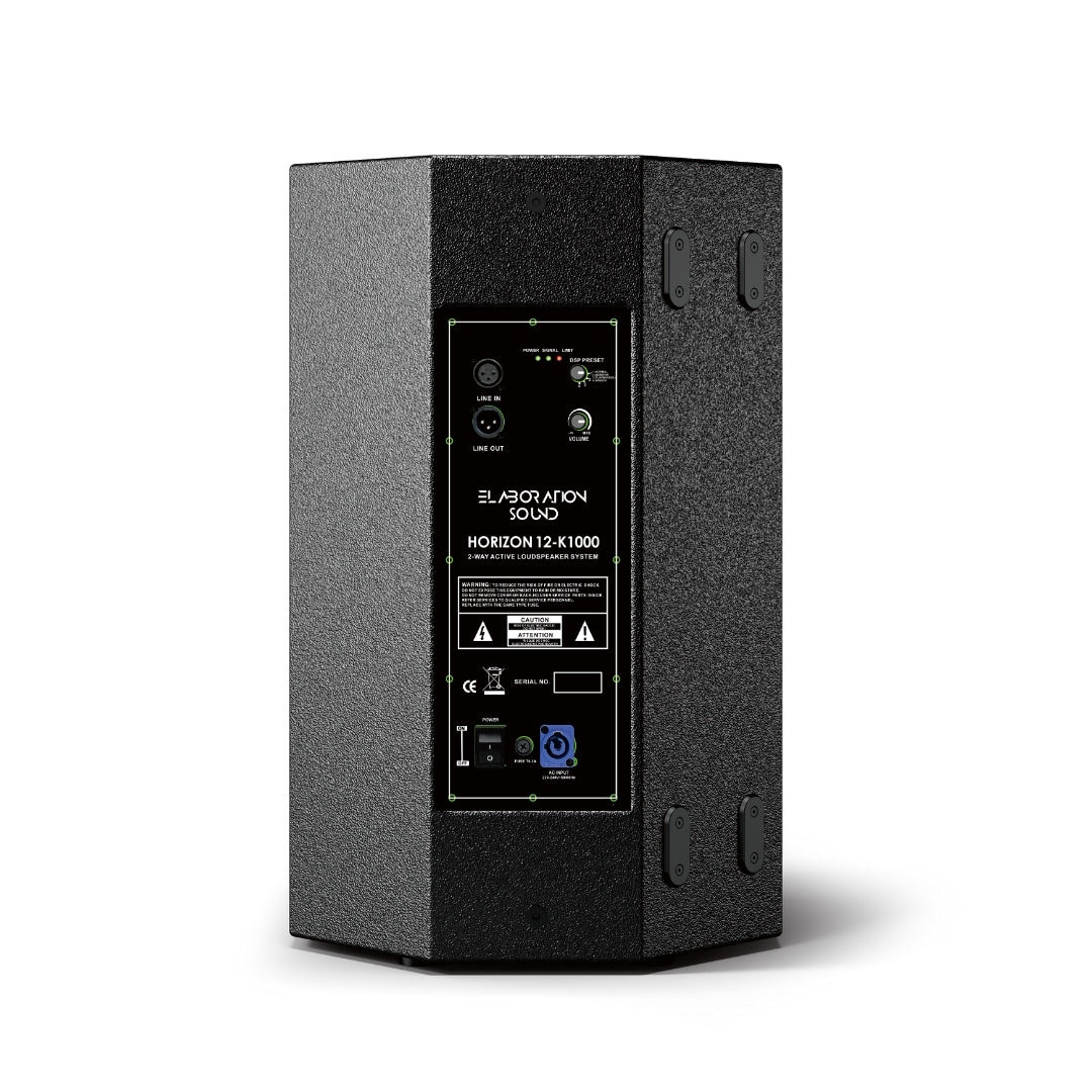 HORIZON 12-K1000 – Diffusore Attivo Professionale da 12" con Amplificatore DSP 1200W