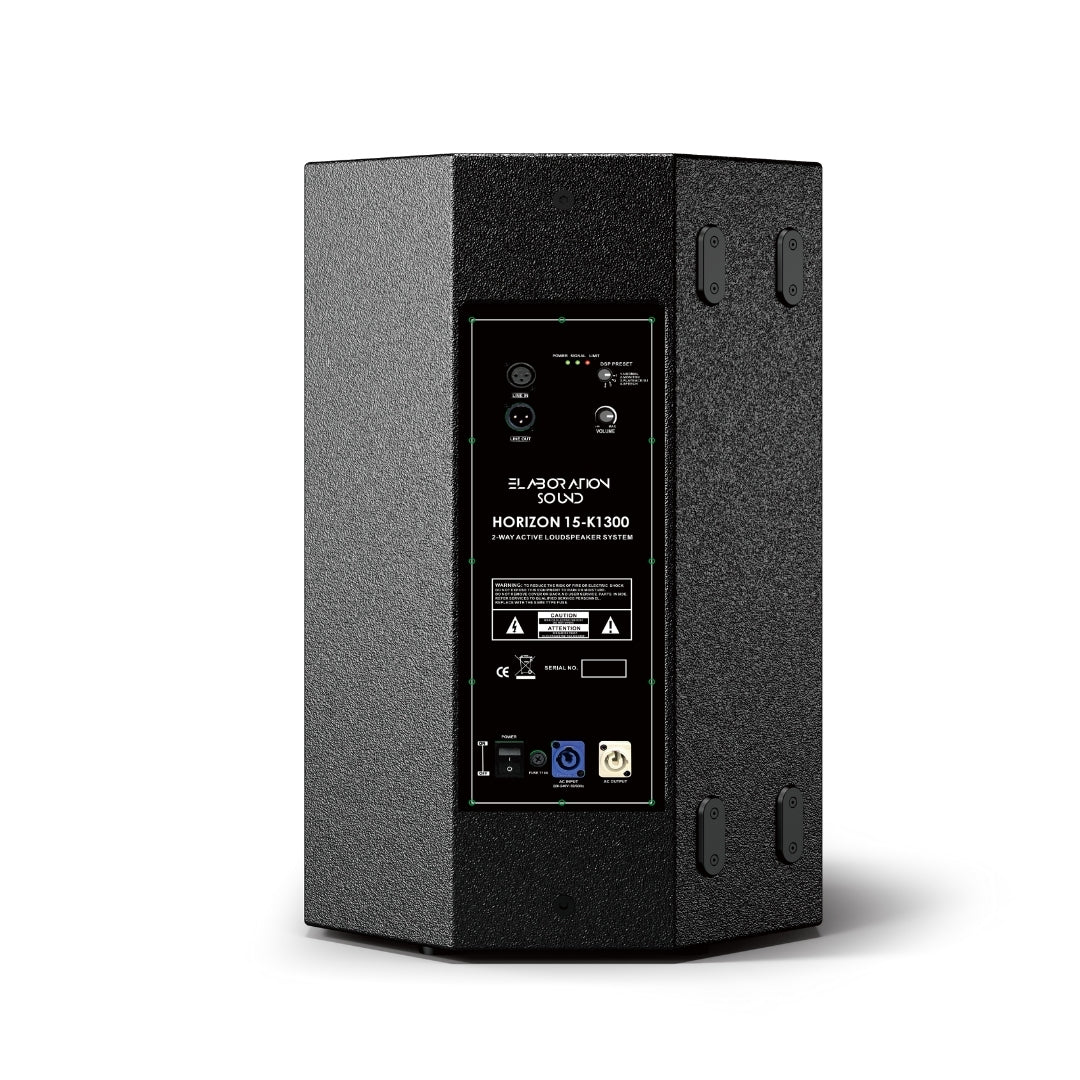 HORIZON 15-K1300 – Diffusore Attivo Professionale 15" 2000W con DSP FIR PHASE